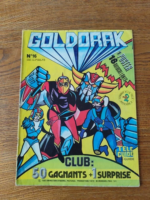 Goldorak - Télé-Guide N°32 - Bi-mensuel Avec 21 Autocollants Et Poster, Neuf