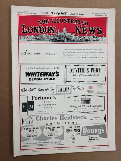 The Illustrated London News  Magazine October 17 1959 M357