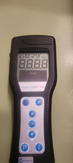 Hygiena SystemSure PLUS v .2 Meter Luminometer ATP Monitoring System W/ Box