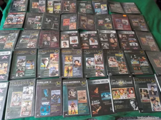 Lote De 38  Dvd-114 Peliculas Clasicos - Nuevos Precintados-Cada Dvd 3 Peliculas