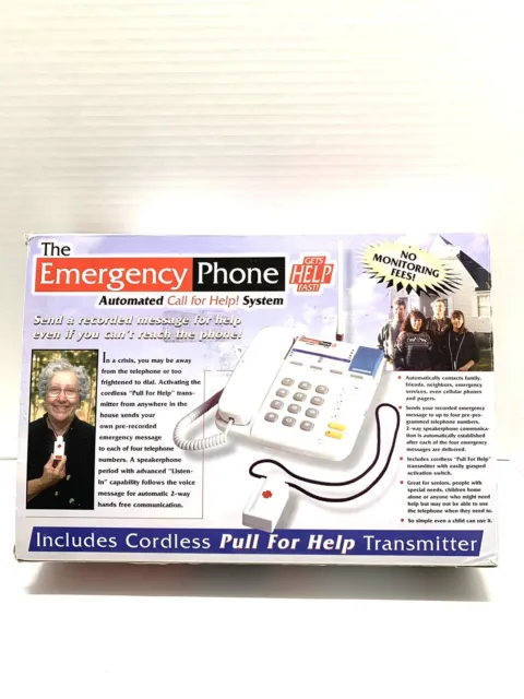Sistema automático de llamada de ayuda por teléfono de emergencia con transmisor de cuello *NUEVO*