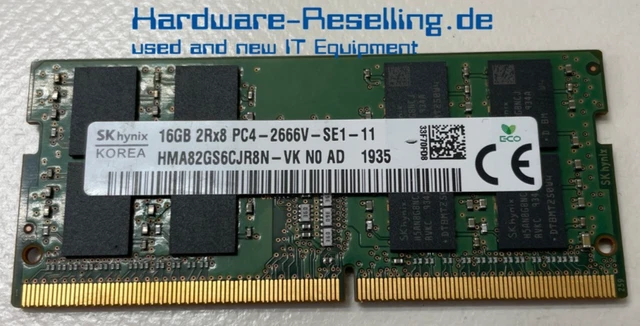 Memoria Ram Hynix 16 Gb. 2rx8. Pc4-2666v | Cuotas sin interés
