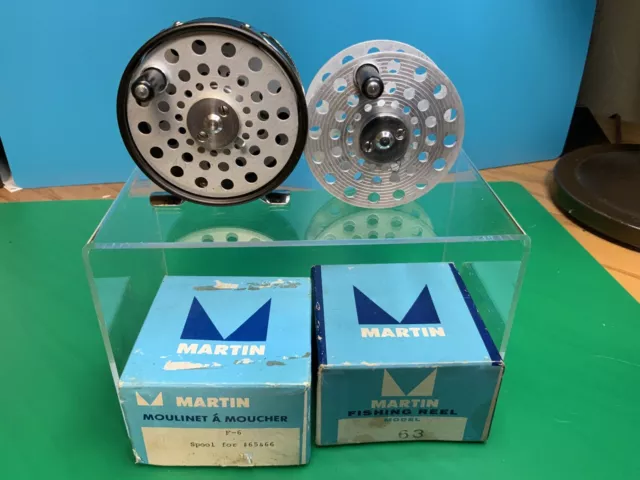 VINTAGE MARTIN FLY Reel Model 63 With Extra Spool And Box With Paperwork  Look 👀 $125.00 - PicClick