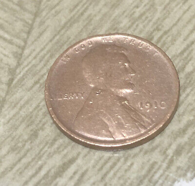 1910 P Lincoln Wheat Cent in Good to Fine Condition