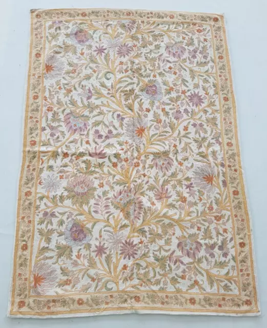 Vintage Hand Woven Traditional Kashmiri Multicolor Kilim Rug Carpet 166x115 cm