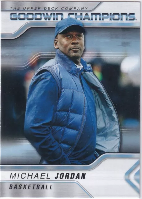 2023 Upper Deck Goodwin Champions Basketball No. 1 Michael Jordan with Hat