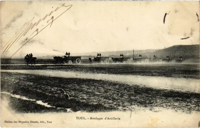 CPA Militaire Toul - Attelages d'Artillerie (90469)
