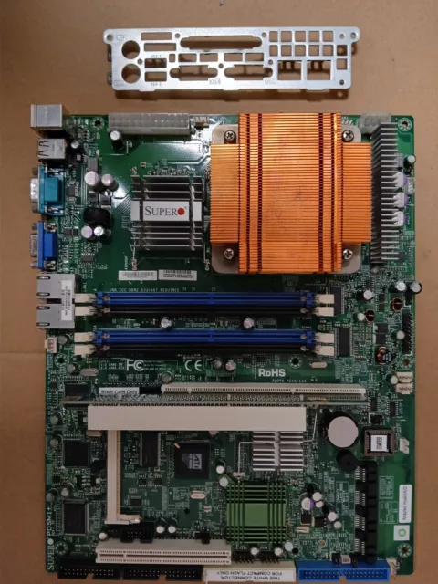 Mainboard Motherboard Supermicro Pdsmi+ + Cpu Intel Socket 775