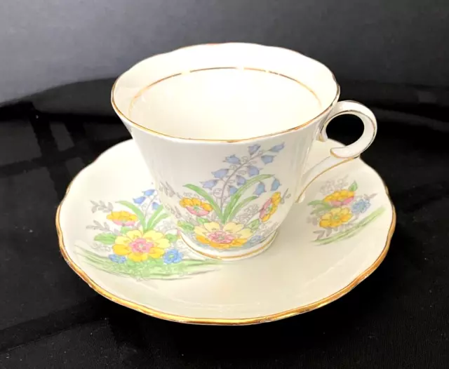 Colclough Bone China Cup And Saucer. Made In England circa 1960's, #5585