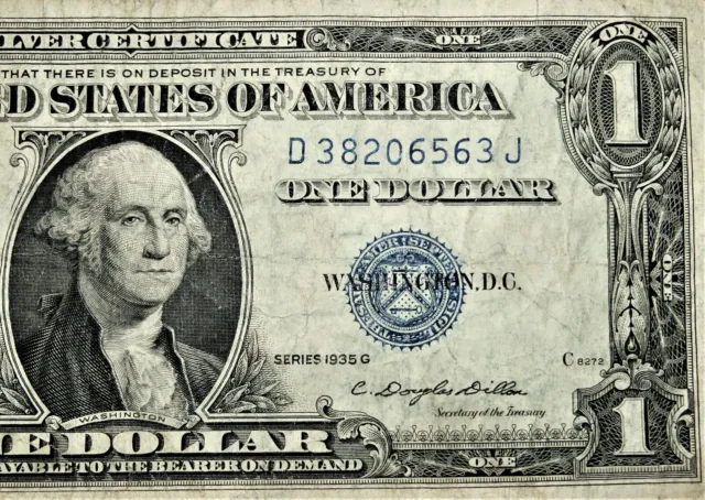 1935 G $1.00 Silver Certificate Dollar Bills - Blue Seal! ⭐404⭐