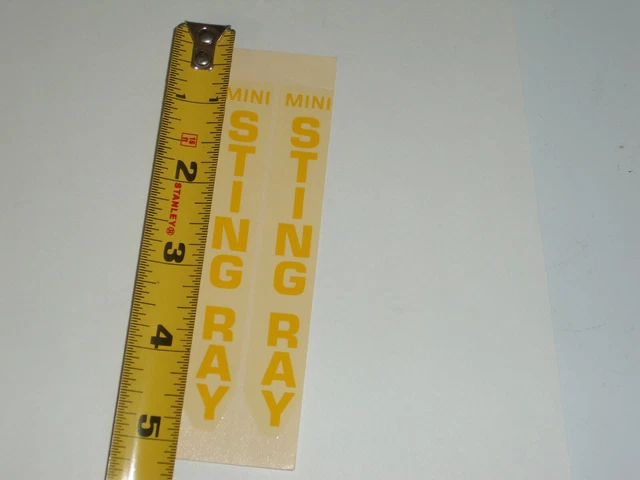 OLD VINTAGE NOS Schwinn Mini Stingray Water Transfer Decal Stickers OLD VINTAGE NOS Schwinn Mini Stingray Water Transfer Decal Stickers