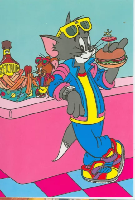 Tom & Jerry Cartoon Scene Burger On Postcard-4"X6" (#26*)