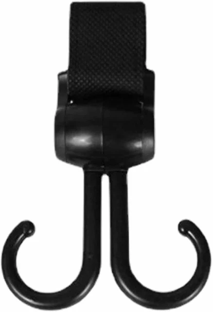Clips de juguete para cochecito con rotación de 360° | Convenientes ganchos de bolsa para mamá