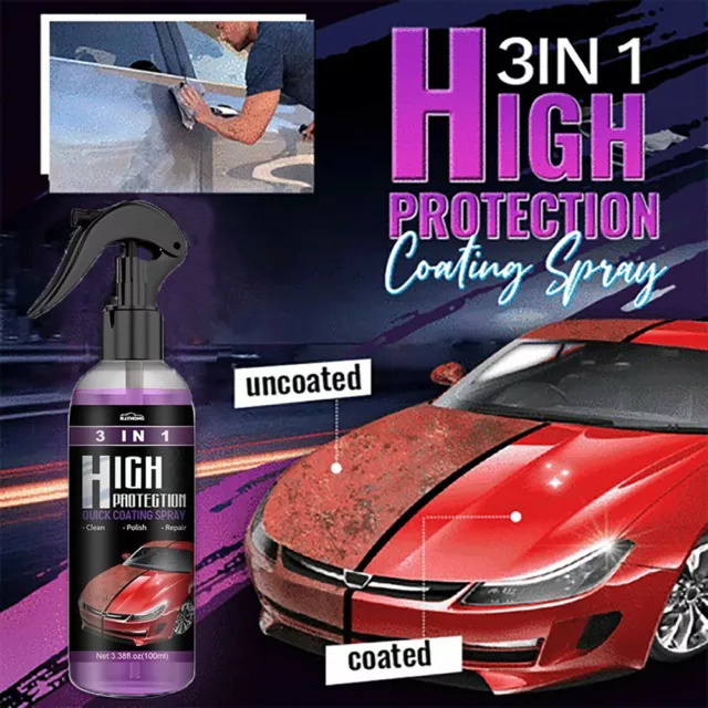 3 in 1 Hoher Schutz Schnell Hydrophob Auto Lack Keramik Beschichtung Spray