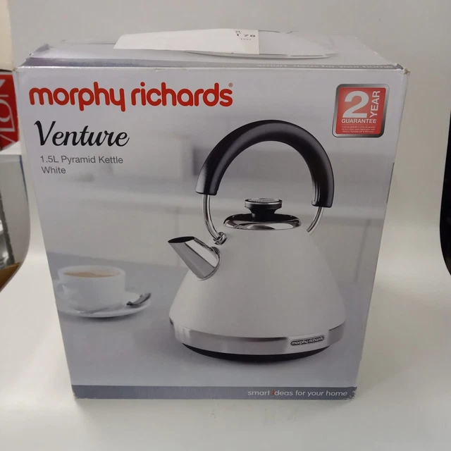 MORPHY RICHARDS 100134 Venture White Kettle Limescale Filter 3000 Watt