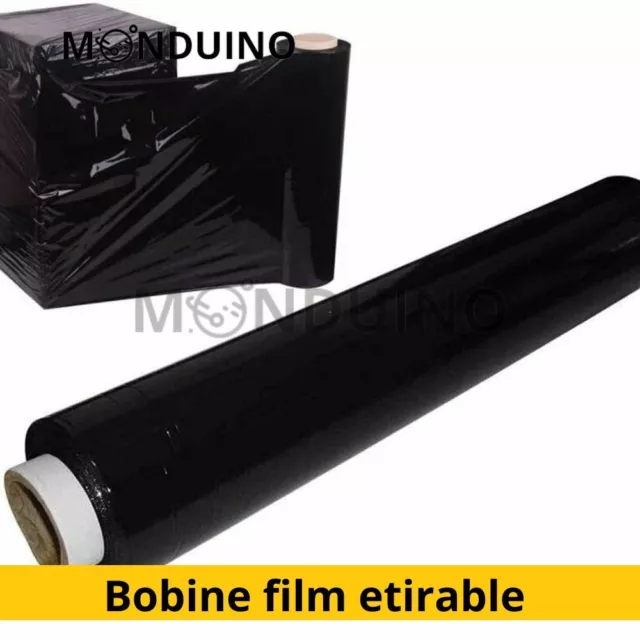 Lot 1 ou 6 Rouleaux film étirable BLEU translucide manuel 50cm x300m 17µ  (450)