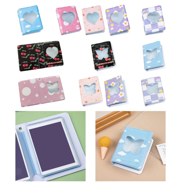 Album Photo Mini 32 Poches – Porte-cartes Kpop & Polaroid – Avec Breloque Kitty