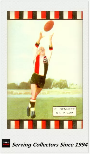 1954 Coles VFL Trading Card Series 1 K. P. BENNETT-ST. KILDA -Rare-EXCELLENT