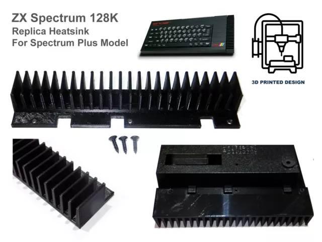 Sinclair ZX Spectrum 128K Toastrack Replica Heatsink for Spectrum 48K Plus Case