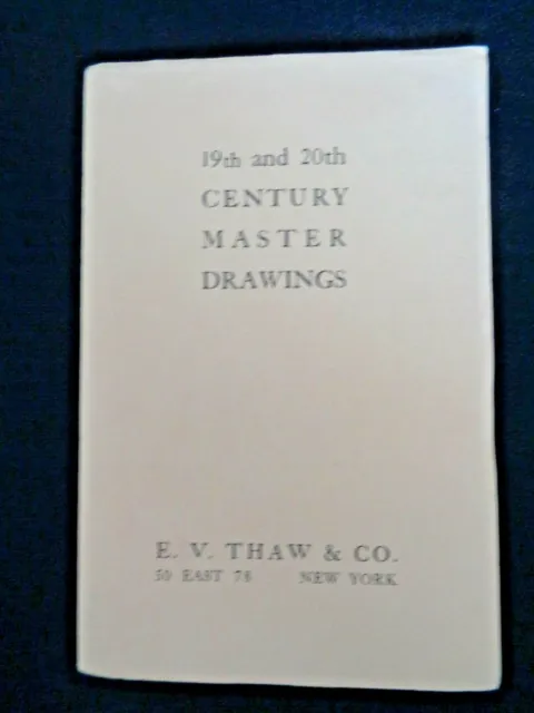 19th and 20th Century Master Drawings Art Gallery THAW Exhibition Catalog 1964