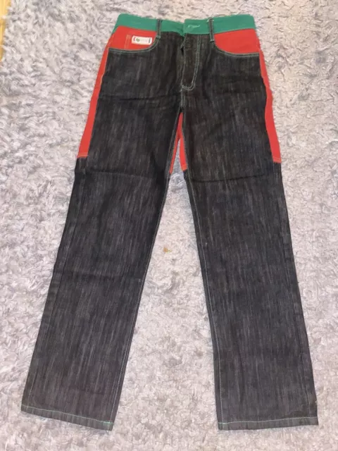 Cross Colours Color Block Jeans Ya Dig Post Hip Hop Nation Men’s Size 28