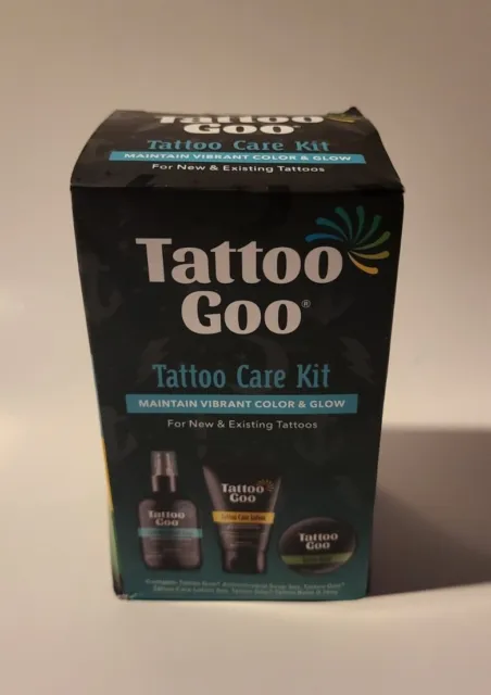 Tattoo Goo Aftercare Kit Antimicrobial Soap, Balm, and Care Lotion. NEW