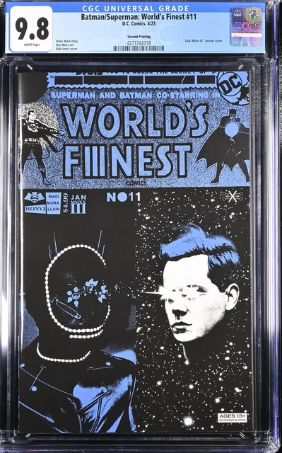 Batman Superman World's Finest #11 2nd print White Variant CGC 9.8
