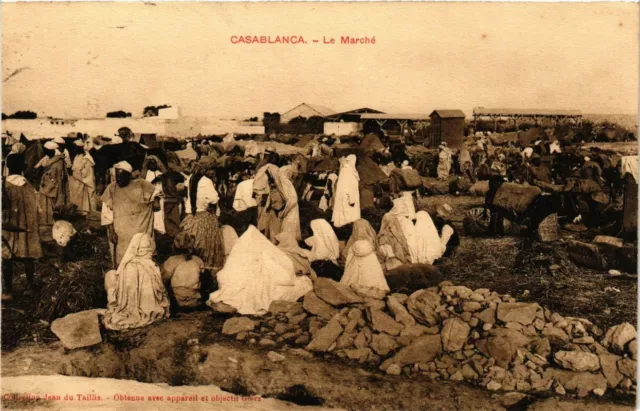 CPA AK MAROC CASABLANCA - Le Marche (213430)