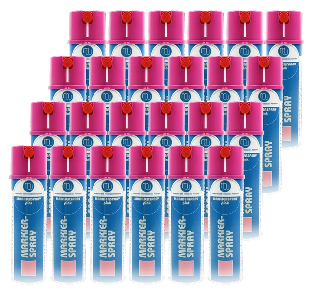 24 x MW Markierungsfarbe pink Spraydose 500ml