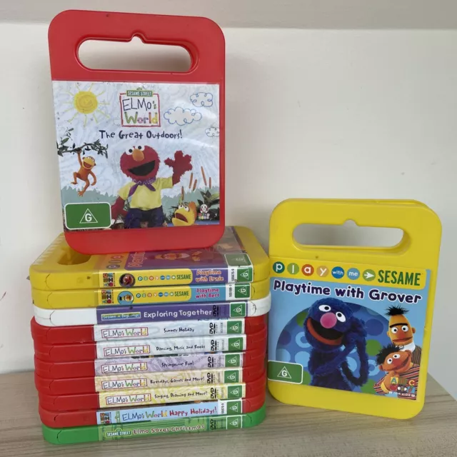 SESAME STREET & Elmo’s World 12 DVD Bundle Lot ABC For Kids $16.33 ...