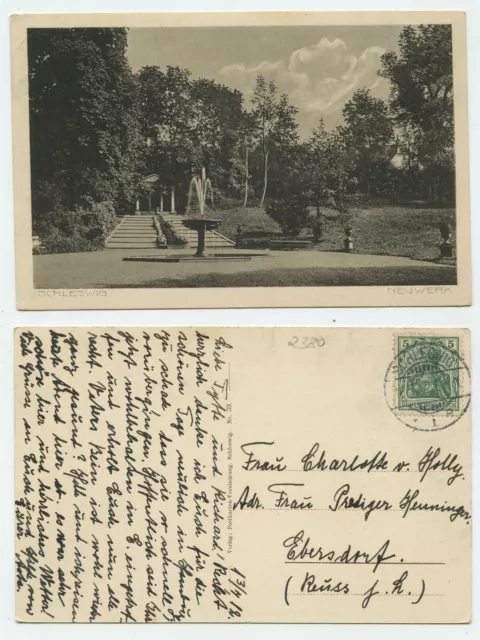 86082 - Schleswig - new work - postcard, run 13.7.1912