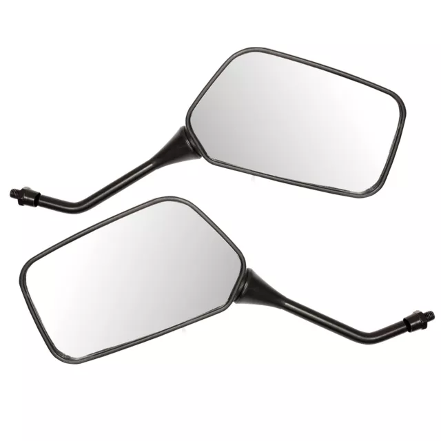 Ryde 8mm Black Universal Motorcycle Mirrors Bike/Motorbike Rear View/Side Pair