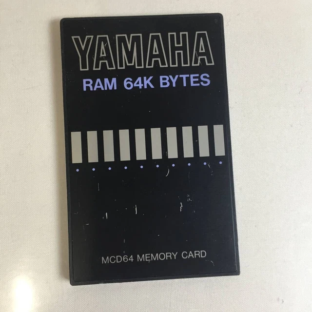 YAMAHA MCD64 RAM 64K Bytes Memory Card $49.99 - PicClick