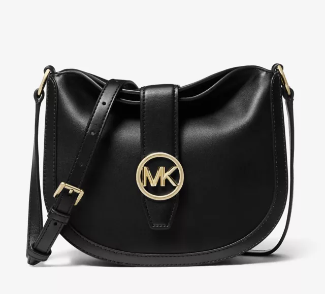 Michael Kors Gabby Small Black Hobo Crossbody Bag