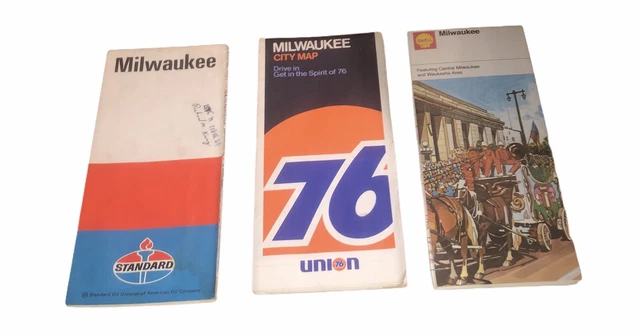 Standard Oil, Union 76, & Shell Vintage 1970’s Maps Set Of 3