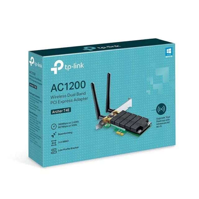 TP-Link Archer T4E Dual Band Wireless AC1200 PCI-E Adapter