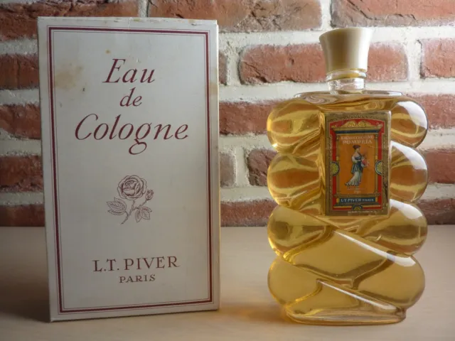 Ancien Tres Grand Flacon Parfum Eau De Cologne Scelle Pompeia De L.t. Piver