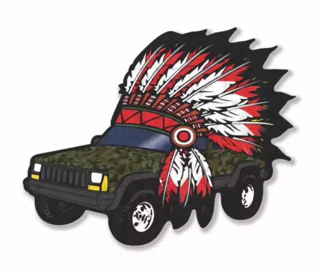Jeep Cherokee CAMO Chief Hat Camouflage Precision cut Decal