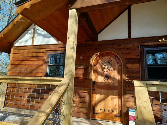 Rustic reclaimed solid old growth lumber Doug Fir wine room solid 1-3/4 DOOR