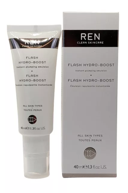 Ren Clean Skincare Flash Hydro Boost Plumping Emulsion 40ml alle Hauttypen