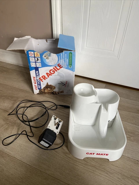 Cat Mate 2L Drinking Water Fountain, Cat Fountain for Cats and Small Dogs