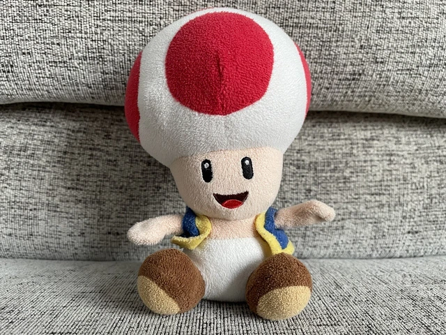 Sanei Super Mario All Star Collection 7.5 Toad Plush, Small
