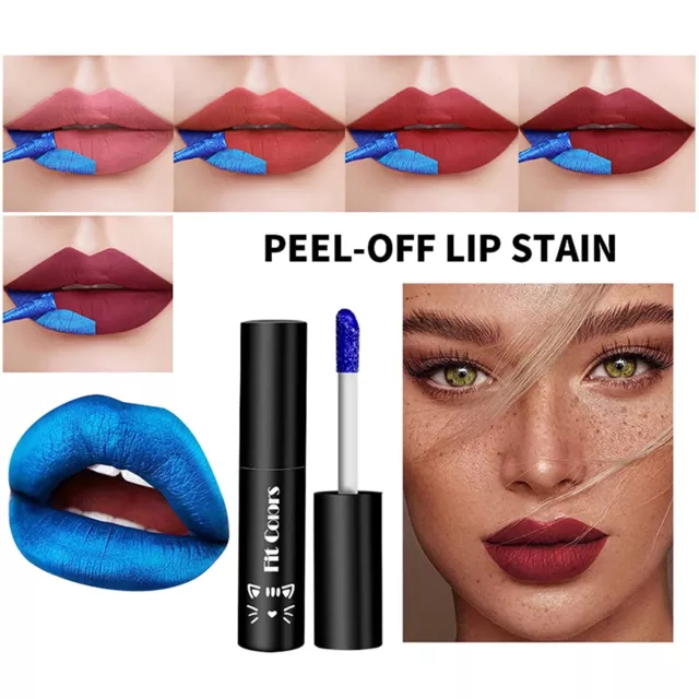 Peel Off Lip Gloss,Long Lasting Lip Tint,Tattoo Magic Color Peel Off Lip Tint