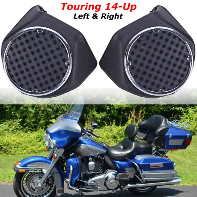 6.5'' Rear Speakers Pods For Harley King Tour Pak Touring Street Glide 2014-2023
