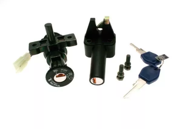 Blocco Accensione + Serratura Sella Chiavi per Yamaha BW'S ORIGINAL 10" 50 2000