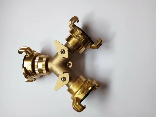 Distributore A 2 Vie, Snowtain 2 Via Y Distributore Raccordo Per Rubinetto Giardino, Sdoppiatore Tubo Irrigazione Ottone Per Due Tubi Di Ingresso Per Il Collegamento - Foto 7