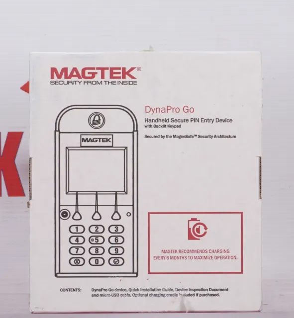 MagTek 30056216 Dynapro Go Touchscreen Card Reader Pinpad - New Factory Sealed