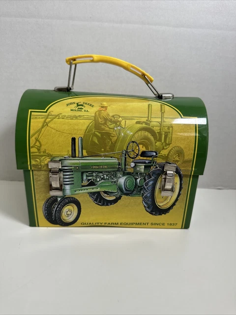 John Deere Tractor Tin Mini Lunch Box Trinket Box  John Deere Licensed Product