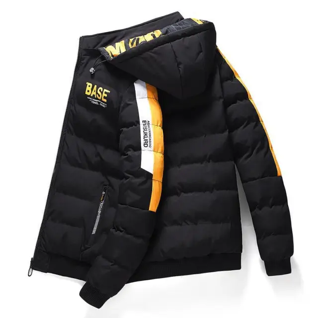 Men’s BASE Jacket Puffer Thick Coat Waterproof Windbreaker Fashion Reversible UK