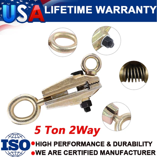 5 Ton  2 Way Car Body Repair Tool Puller Pull Clamp Grips Frame Self-Tightening